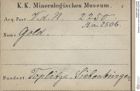 Etiketten zu Gold (NHMW-MIN-Aa2506)